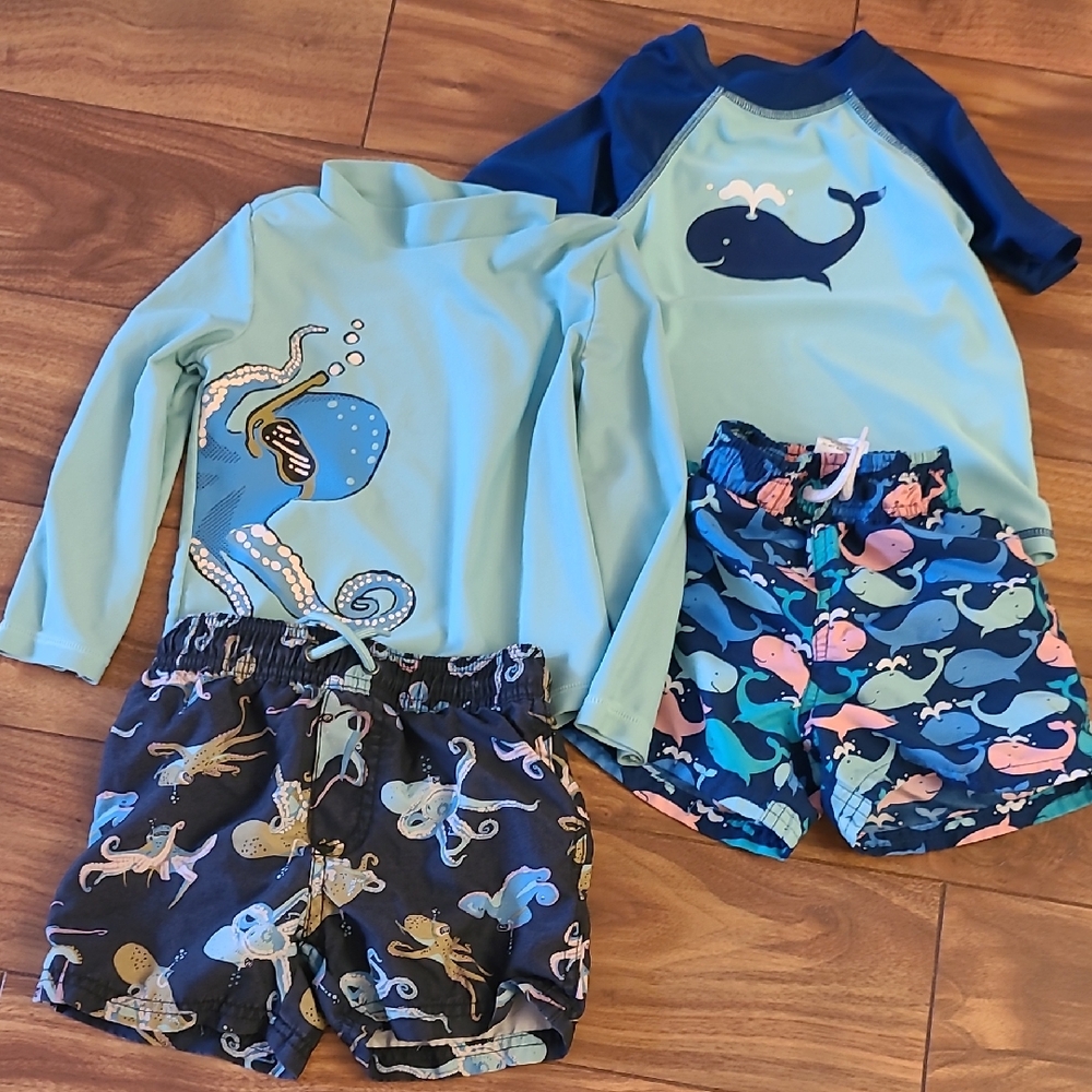Kids' Whale and Octopus Swim Set